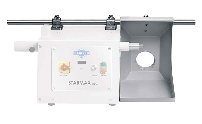 Schutzhaube variabel für STARMAX® neo, STARMAX® neo Schleifmaschine und Poliermaschine Zylinderadapter Kegelgewindedorn Zahnkranz-Bohrfutter Konusadapter