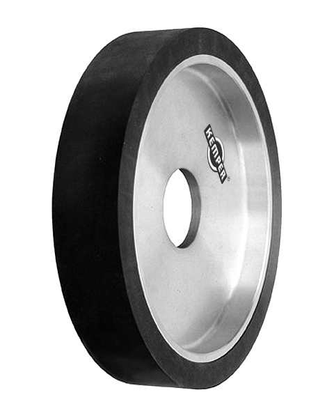 ELAX® GO, Contact wheels for belt grinding. Contact Wheels with grooved cushion, elastic foam cushion, made of foam flaps.